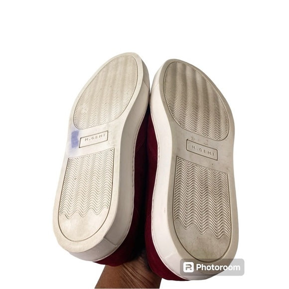 M. Gemi The Cerchio Shearling
Sneakers Burgundy Size 38 1/2 US 8 Made in Italy - Picture 8 of 10